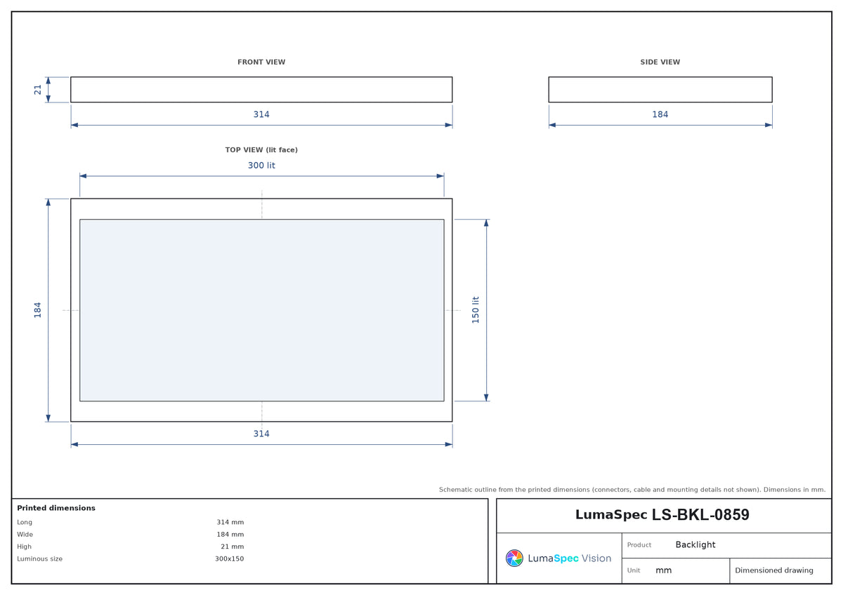 LS-BKL-0859 dimensions (mm)