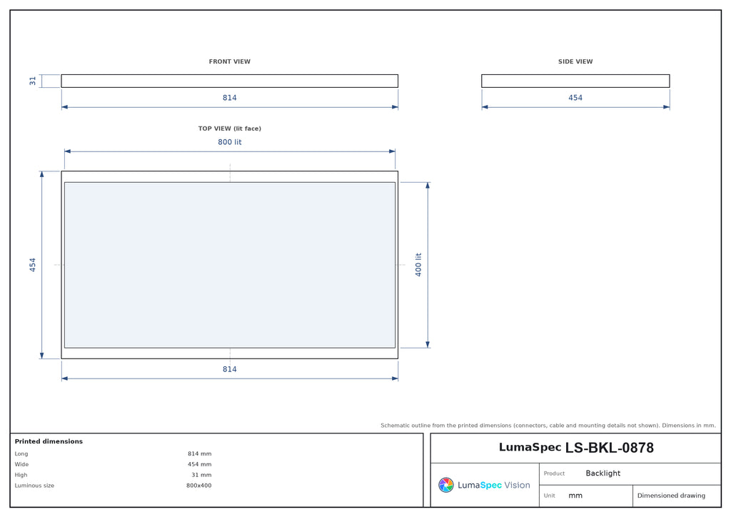 LS-BKL-0878 dimensions (mm)