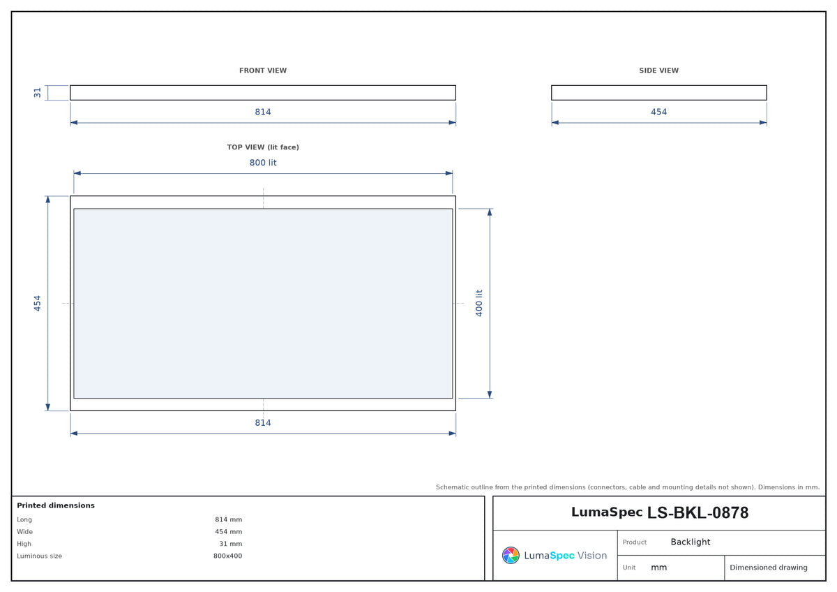 LS-BKL-0878 dimensions (mm)