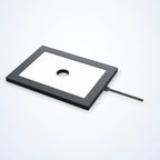 150 x 100 mm edge-lit flat light with centre opening