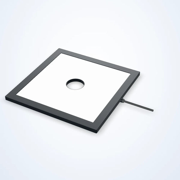 200 x 200 mm edge-lit flat light with centre opening