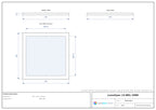 200 x 200 mm edge-lit flat light with centre opening