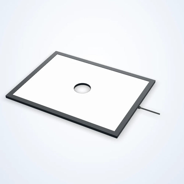 400 x 300 mm edge-lit flat light with centre opening