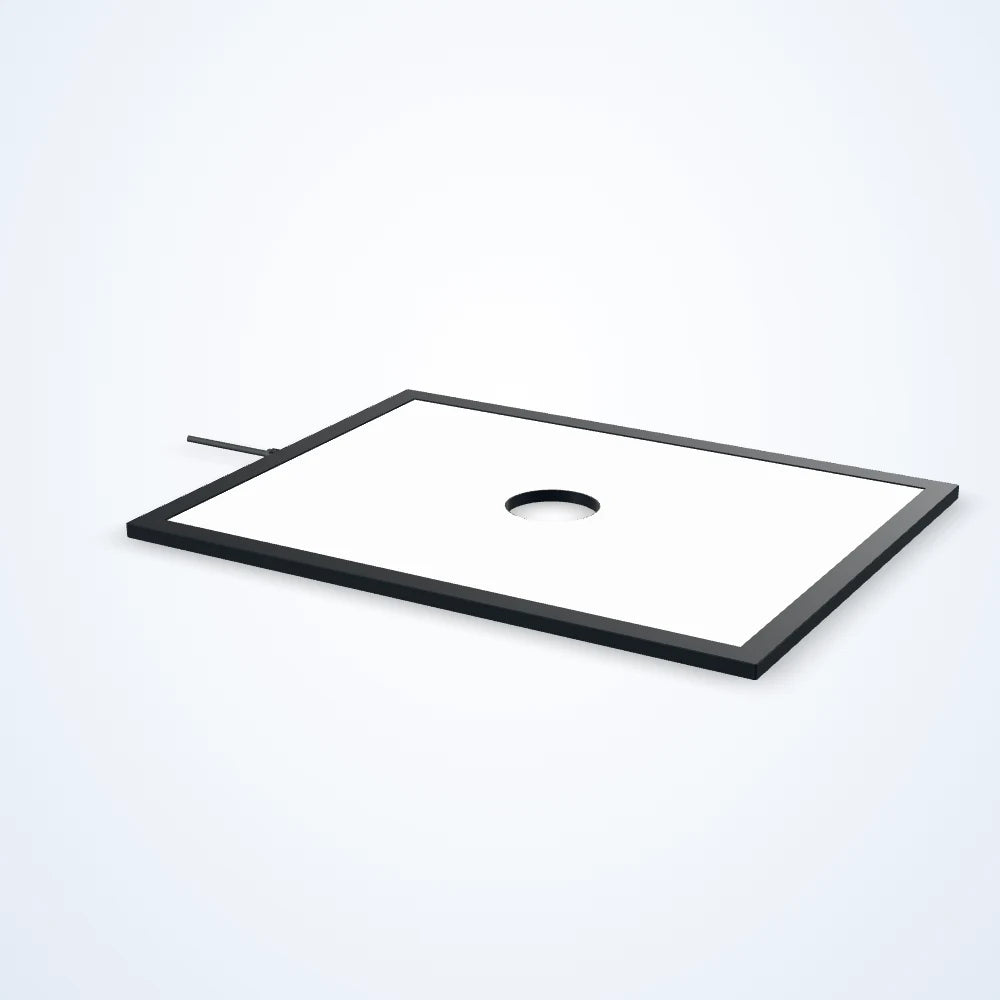 400 x 300 mm edge-lit flat light with centre opening