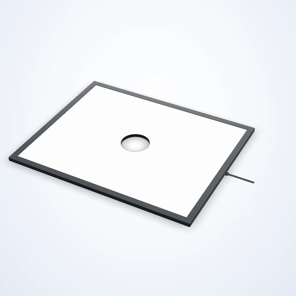500 x 400 mm edge-lit flat light with centre opening