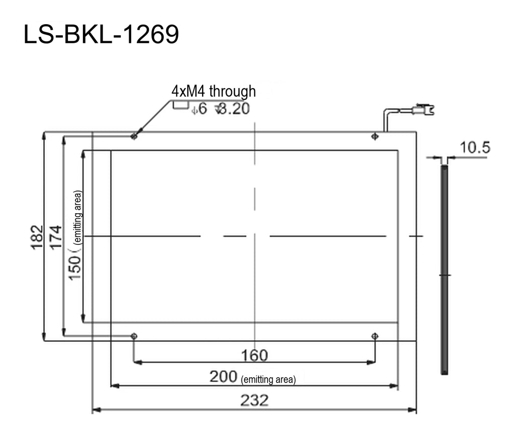 LS-BKL-1269 dimensions (mm)