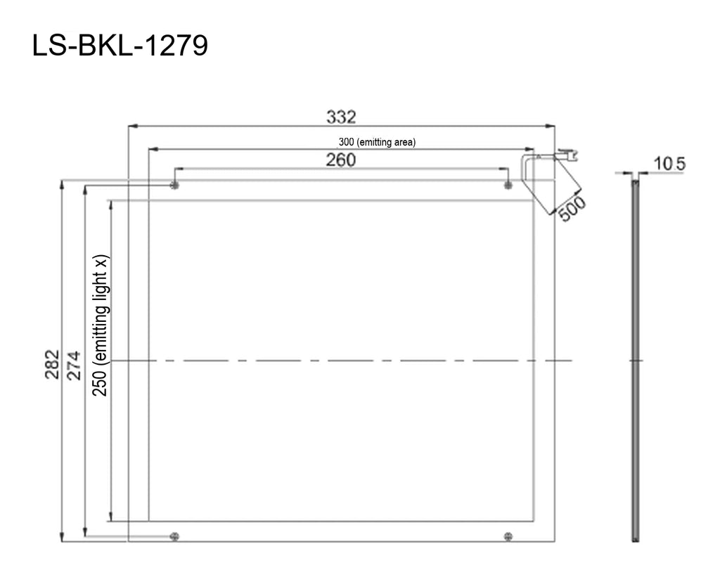 LS-BKL-1279 dimensions (mm)