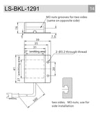 LS-BKL-1291 dimensions (mm)