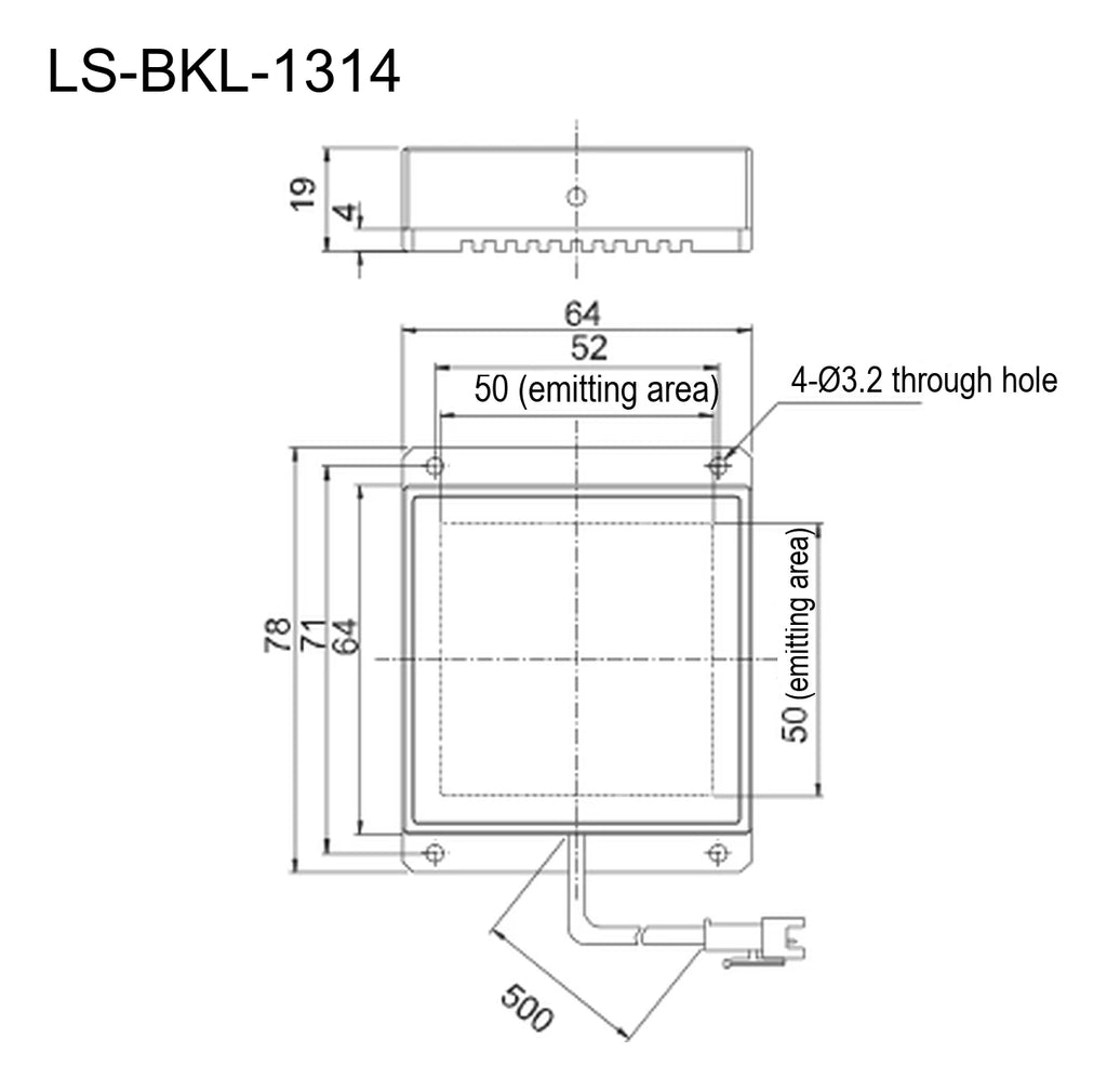 LS-BKL-1314 dimensions (mm)