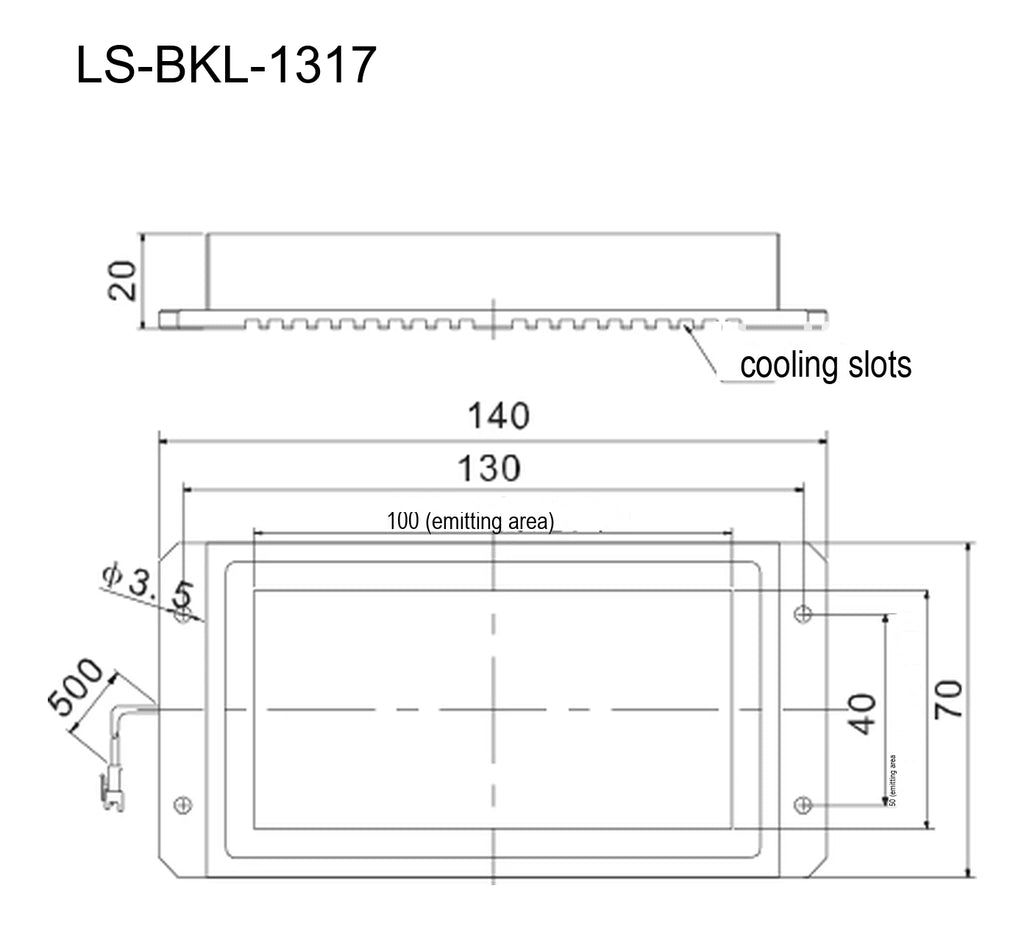 LS-BKL-1317 dimensions (mm)
