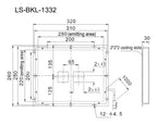 LS-BKL-1332 dimensions (mm)