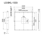 LS-BKL-1333 dimensions (mm)