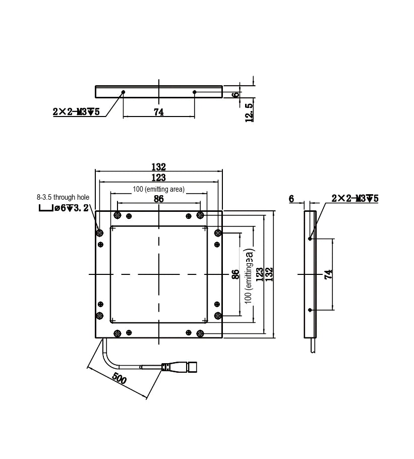 LS-BKL-1423 dimensions (mm)