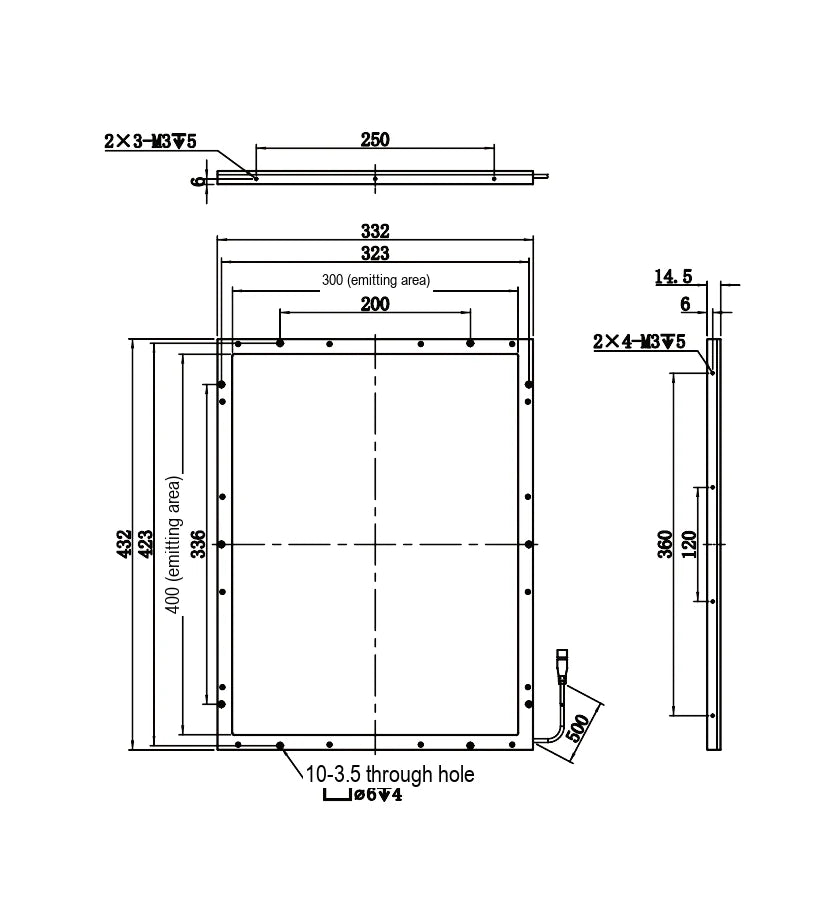LS-BKL-1429 dimensions (mm)