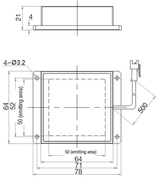 LS-BKL-1432 dimensions (mm)
