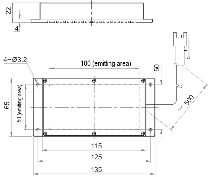 LS-BKL-1433 dimensions (mm)