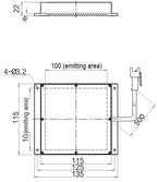 LS-BKL-1434 dimensions (mm)