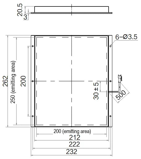 LS-BKL-1438 dimensions (mm)