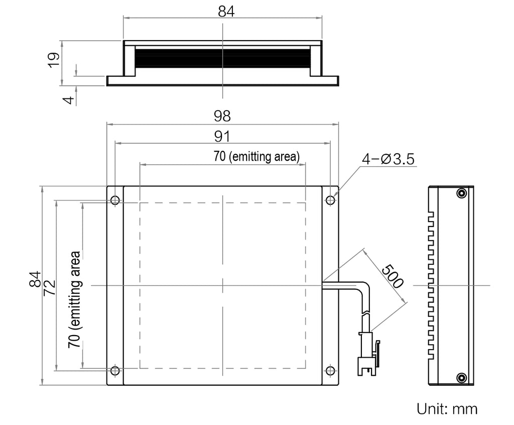 LS-BKL-1503 dimensions (mm)