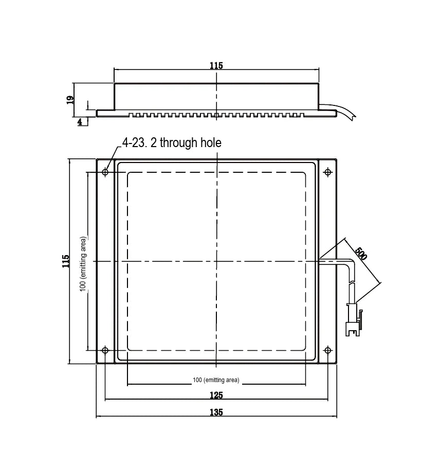 LS-BKL-1504 dimensions (mm)