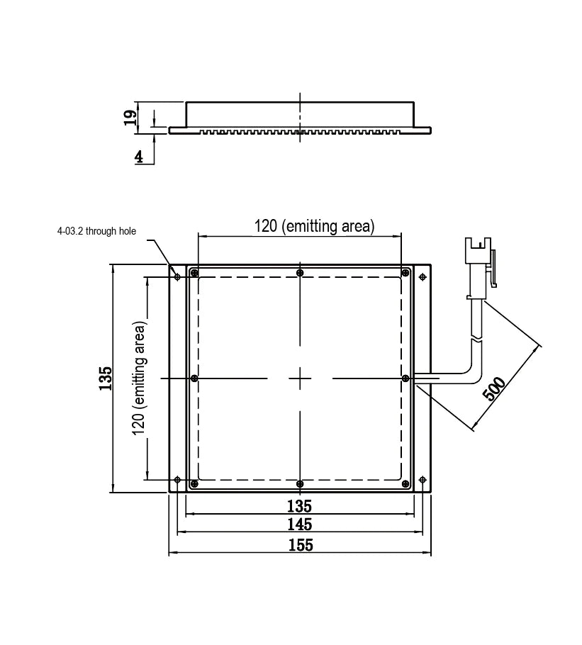LS-BKL-1505 dimensions (mm)