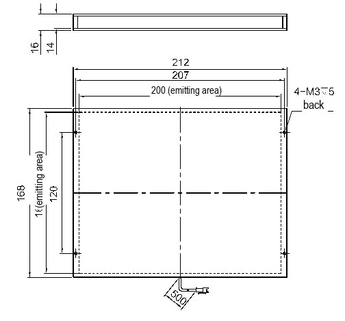 LS-BKL-1509 dimensions (mm)