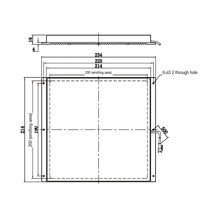 LS-BKL-1510 dimensions (mm)