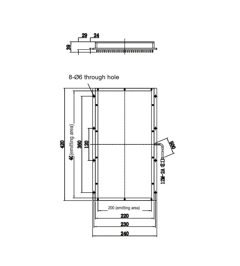 LS-BKL-1513 dimensions (mm)