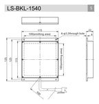LS-BKL-1540 dimensions (mm)