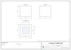 20 x 20 mm square diffuse light