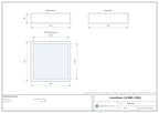 108 x 108 mm square diffuse light