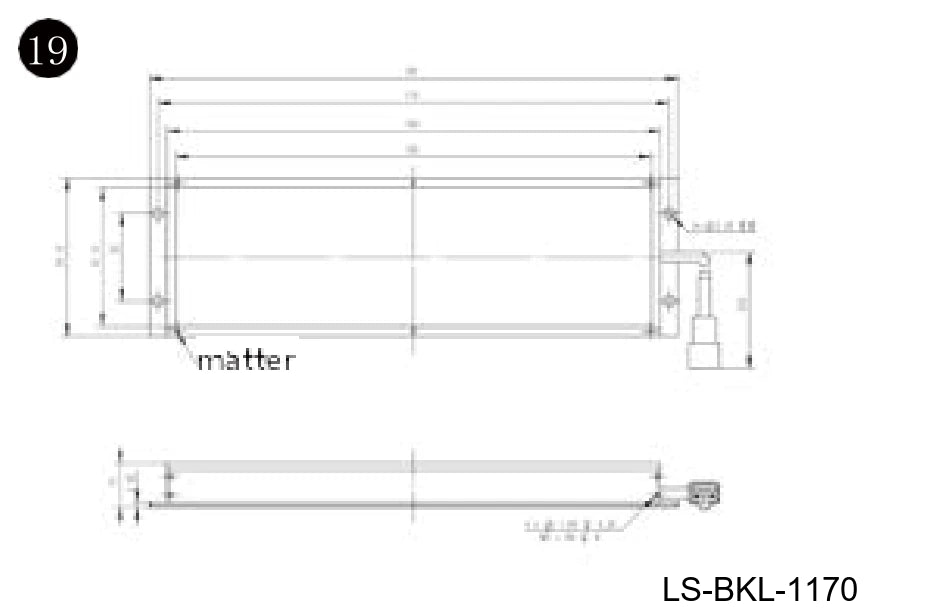 LS-BKL-1170 dimensions (mm)
