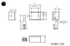 LS-BKL-1153 dimensions (mm)