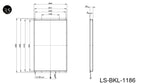 LS-BKL-1186 個尺寸 (mm)