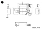 LS-BKL-1155 dimensions (mm)