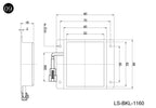 LS-BKL-1160 dimensions (mm)