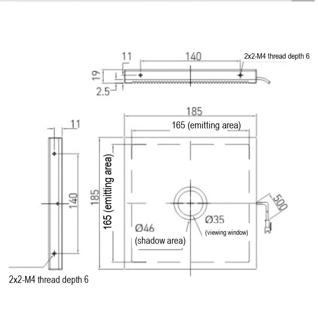 LS-BKL-1355 dimensions (mm)