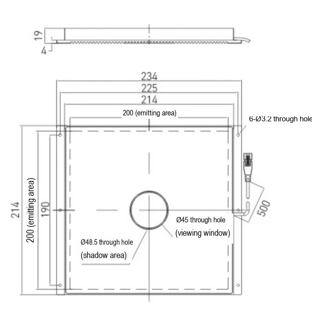 LS-BKL-1358 dimensions (mm)