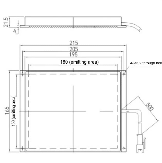 LS-BKL-1543 dimensions (mm)