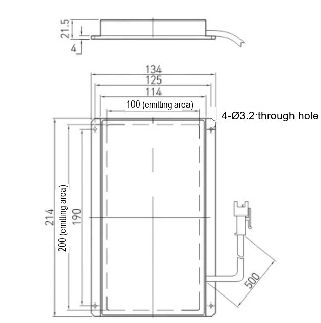 LS-BKL-1544 dimensions (mm)