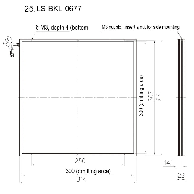 LS-BKL-0677 dimensions (mm)
