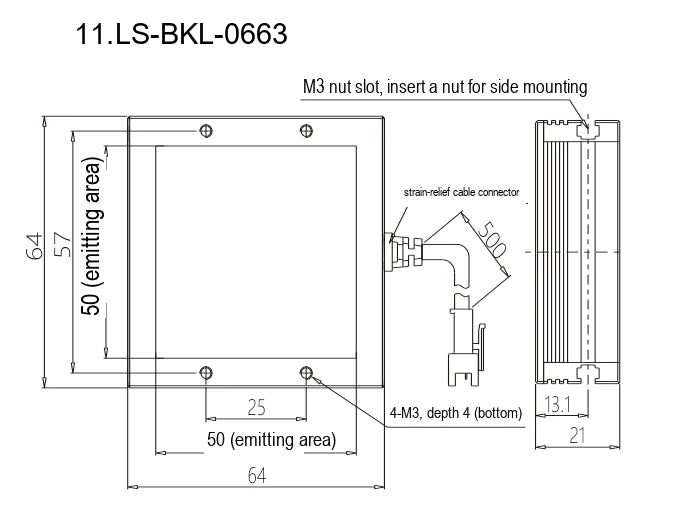 LS-BKL-0663 dimensions (mm)