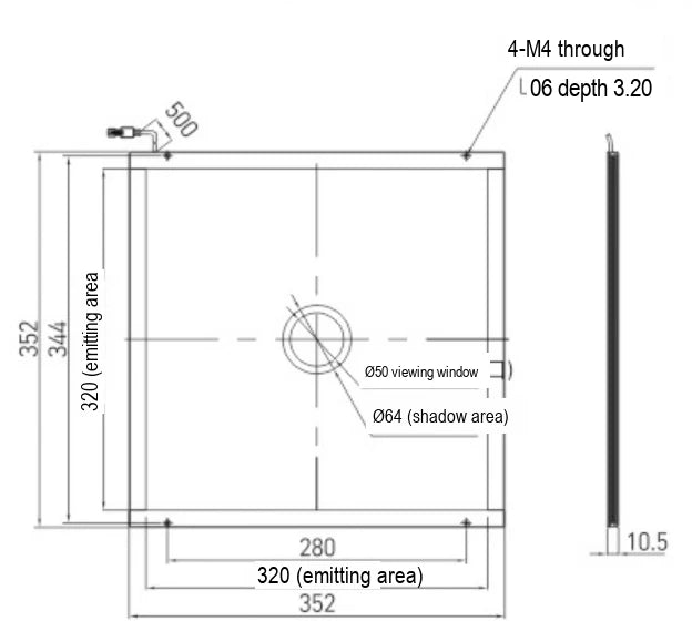 LS-BKL-0802 dimensions (mm)