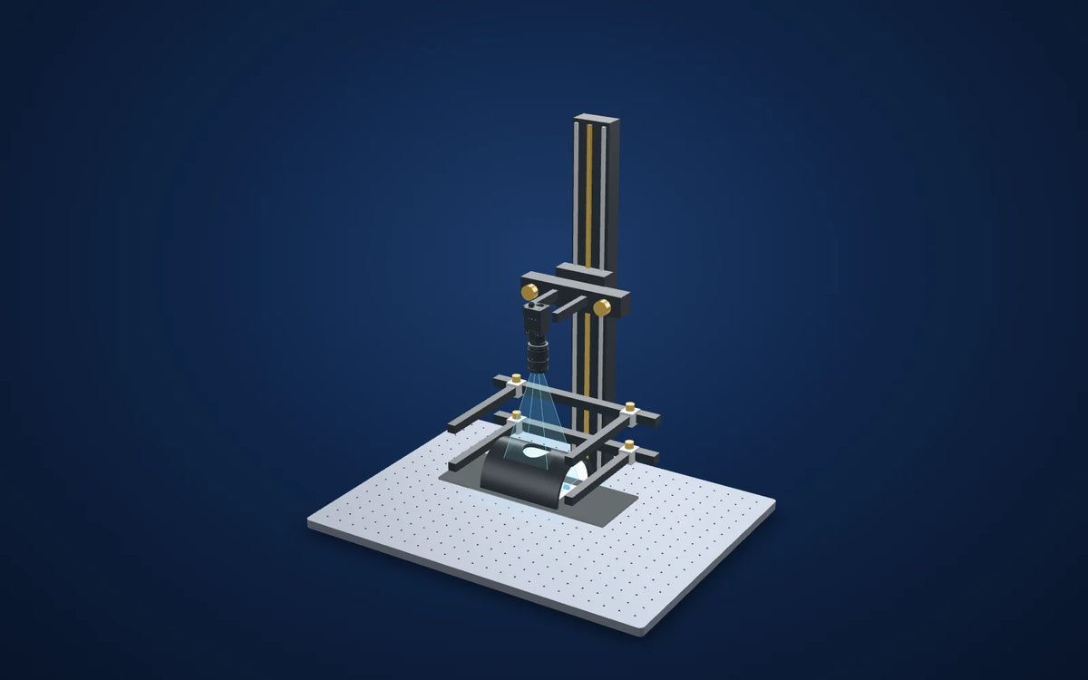 3D illustration of the inspection setup: Contamination in blister packs