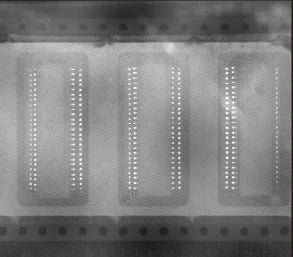 Earlier flat dome: film reflection makes the component image hazier.