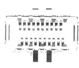 Real coaxial-light capture: repeated contact features and gaps are visible.