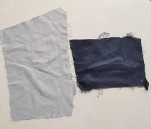 The fabric samples shown in the source lighting trial.