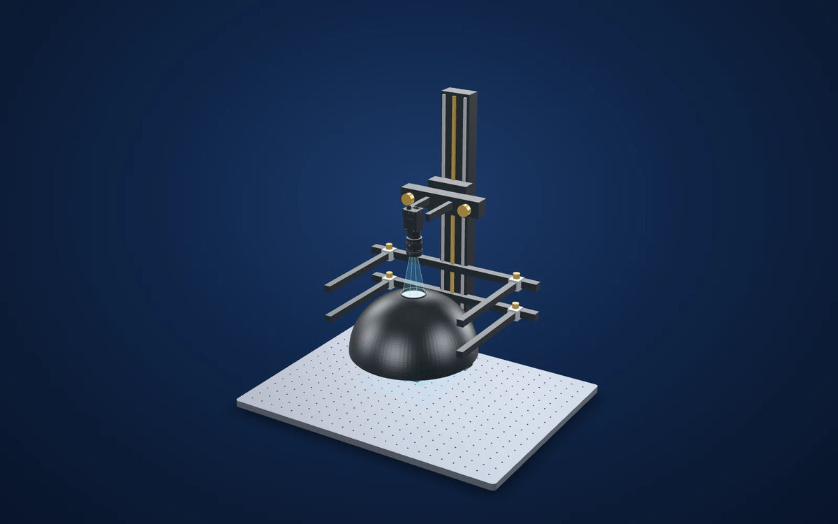 3D illustration of the inspection setup: Visible insert regions in a moulded carrier