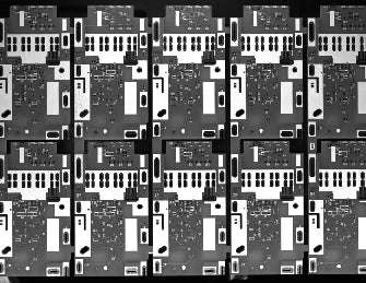 Second board type under the arc bar: the connector positions are more evenly visible.