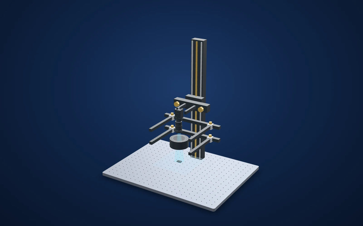 3D illustration of the inspection setup: Resin appearance on a leaded component
